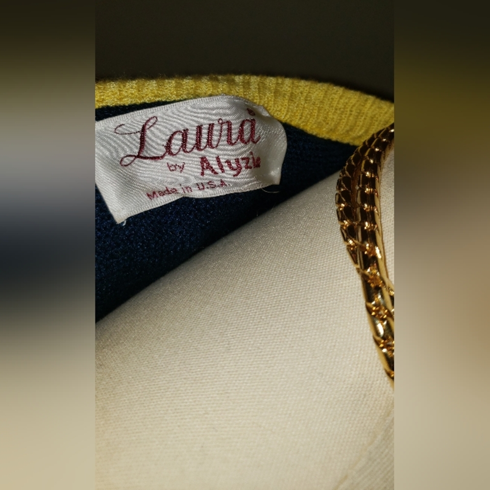Vintage Navy Women's Sweater And Skirt - Picture 2 of 10